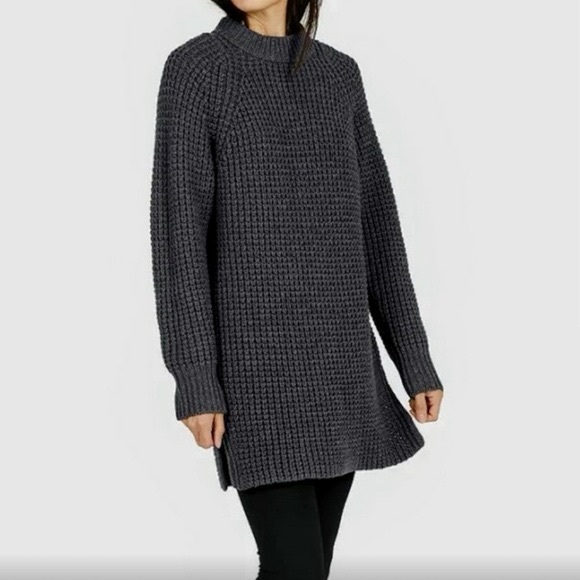 Everlane Merino wool sweater in grey waffle knit - Picture 8 of 12